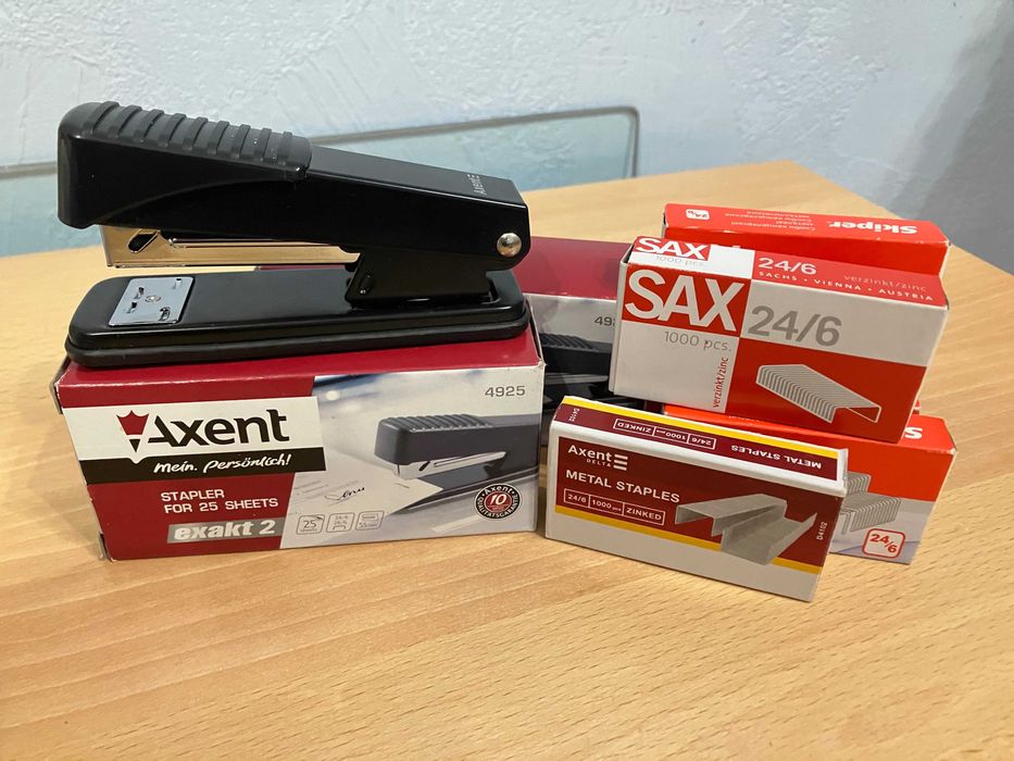 Степлер Axent 4925 Exakt-2 №24/6 со скобами