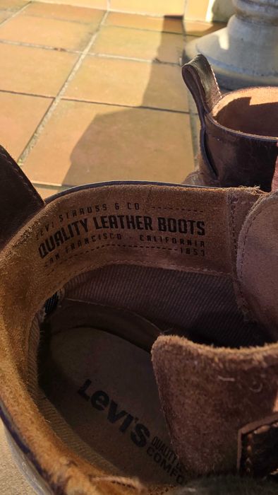 Botas Homem Levis Strauss & Co. de couro de qualidade