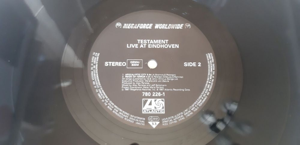 TESTAMENT-Live At Eindhoven 1987 idealna metal