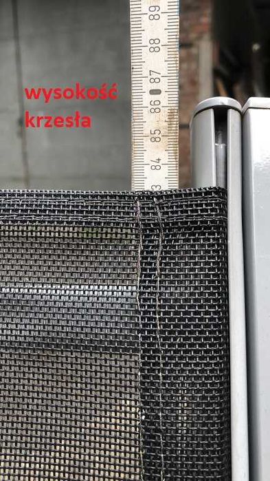 Krzesła ogrodowe z siatkowym siedziskiem