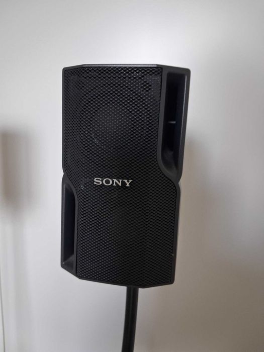 2 Colunas Sony SS-MS5, com suportes verticais.