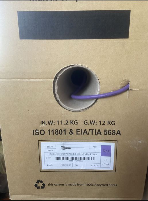 Кабель utp 6, 5e віта пара