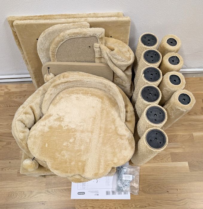 La Digue III Drapak Dla Kota Beżowy 69x69x163cm Uszkodzony DUŻY