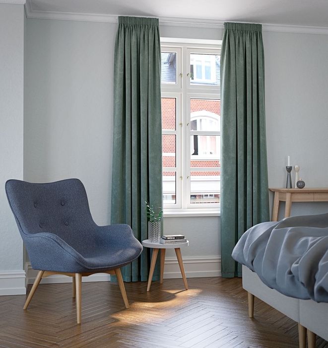 2 Cortinas Opacas Blackout Verde (JYSK)