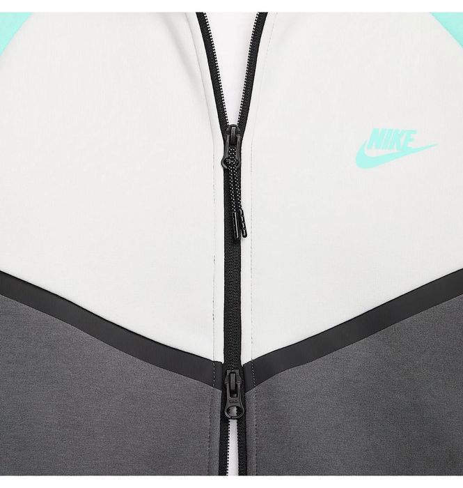 Оригінал! Зіп Худі Nike Tech Fleece (м`ятно-сіре) (L) Новий з бірками!