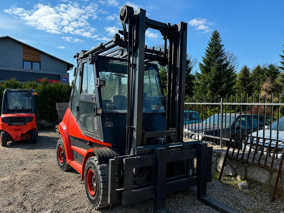 Linde H70 | 7 ton | Pełna kabina, ogrzewanie | Przesuw boczny | Stan BDB