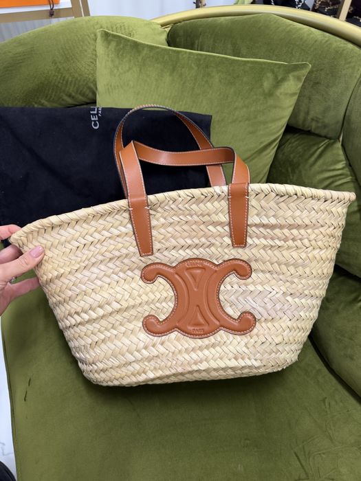 Сумка плетена соломяна соломʼяна пляжна