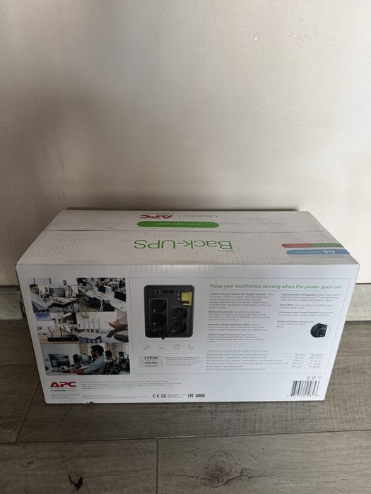ДБЖ APC Back-UPS 750 ВА, 230 В, AVR, 4 розетки Schuko