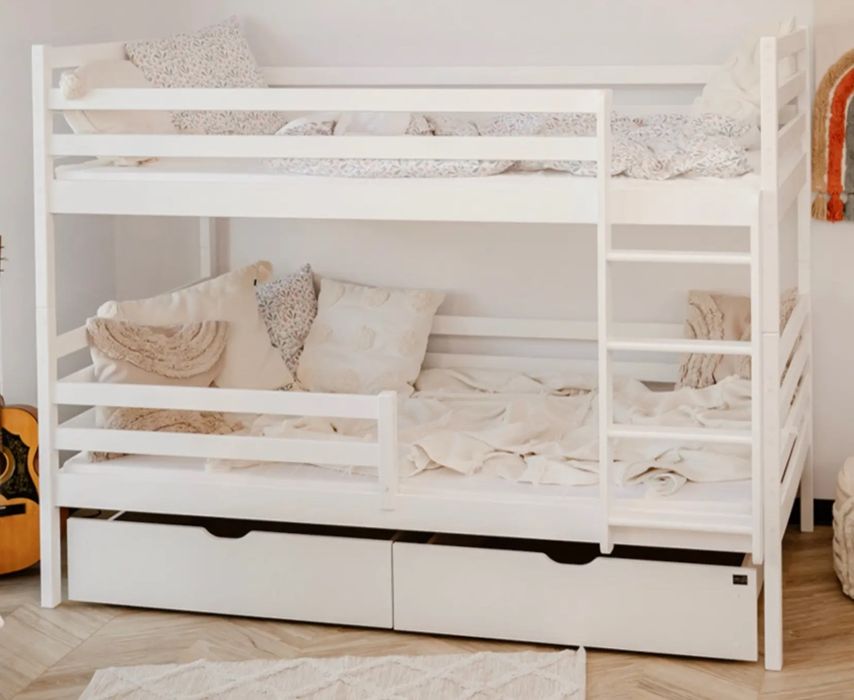 Łóżko piętrowe NEMO 90x200 białe Lano Meble