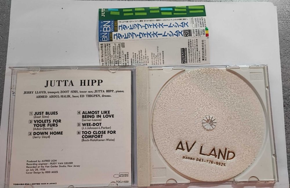 Jutta Hipp with Zoot Sims CD Wydanie Japońskie 1995 + OBI