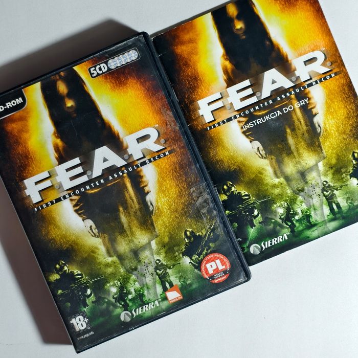 Gra PC - FEAR 1 - F.E.A.R 5x CD Polskie wydanie premierowe pudełkowe