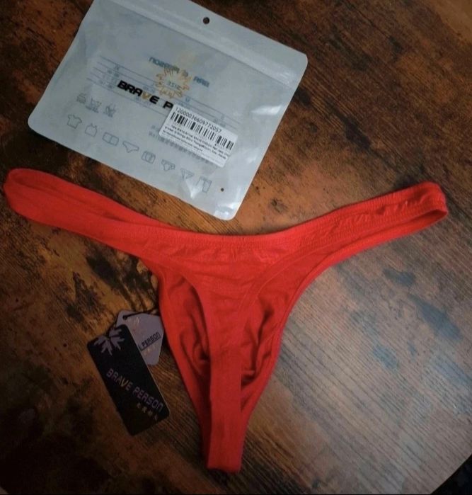 Slipy męskie, stringi Brave Person roz. XL