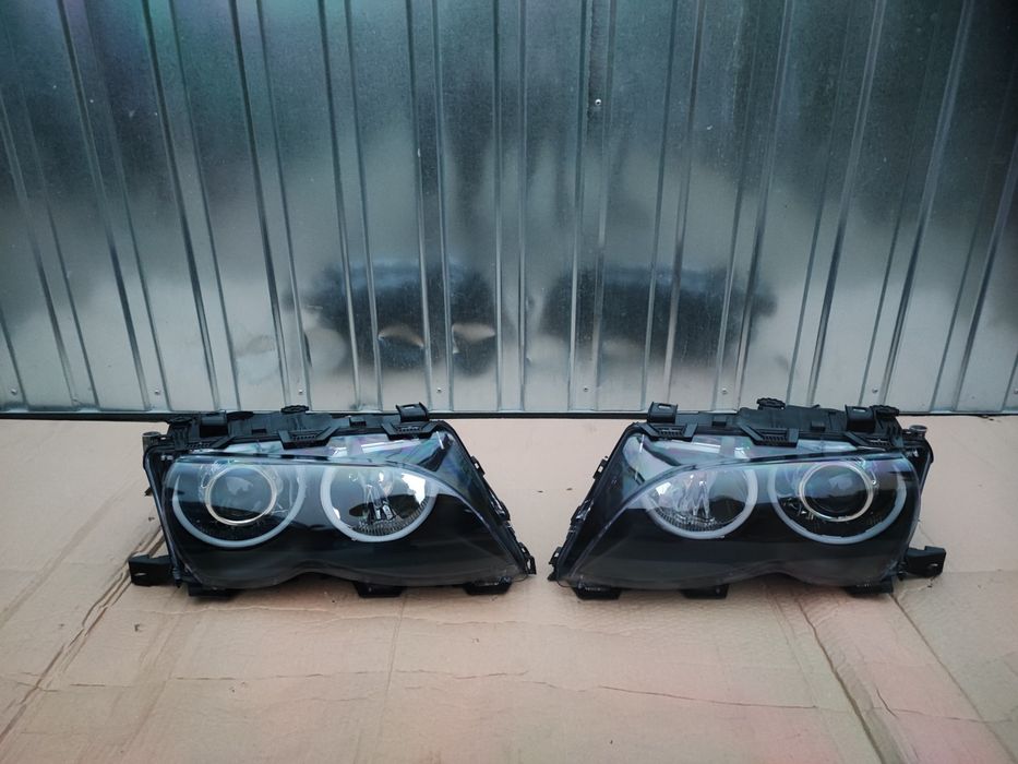 BMW E46 Lampy ZKW BiLED+Ringi COTTON NOWE Regeneracja Mocne Światło!