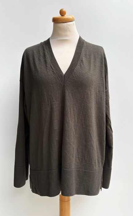 Sweter Zielony Khaki COS M 38 Luzny Damski
