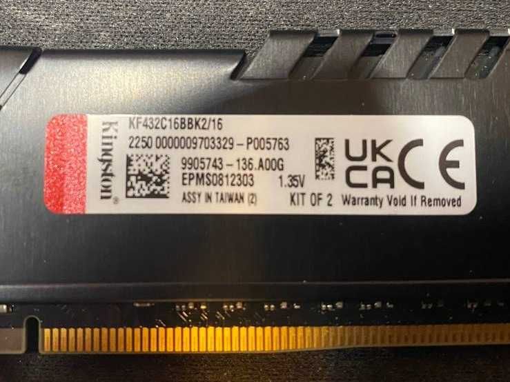 Kingston Fury Beast, DDR4, 16 GB, 3200MHz, CL16