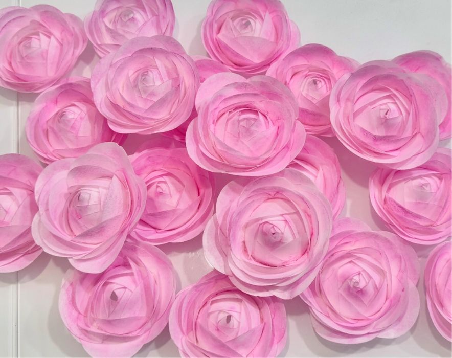 Декор для тортів ,вафельні квіти, квіти на торт/Вафельные цветы