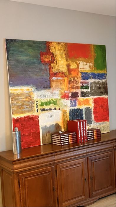 Tela pintada em acrilico