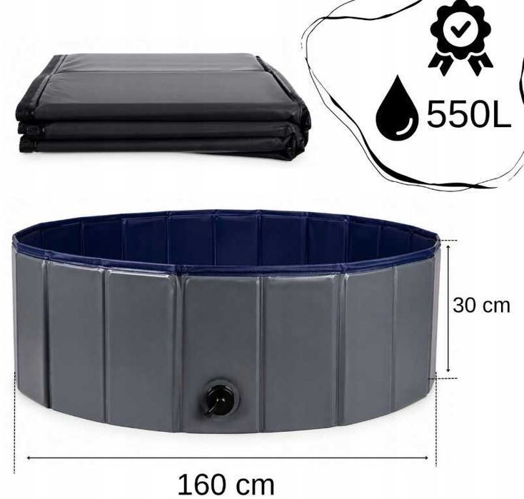 Basen Dla Psa do ogrodu ‼️bardzo duży‼️ XXXL 160cm Na Gorące dni