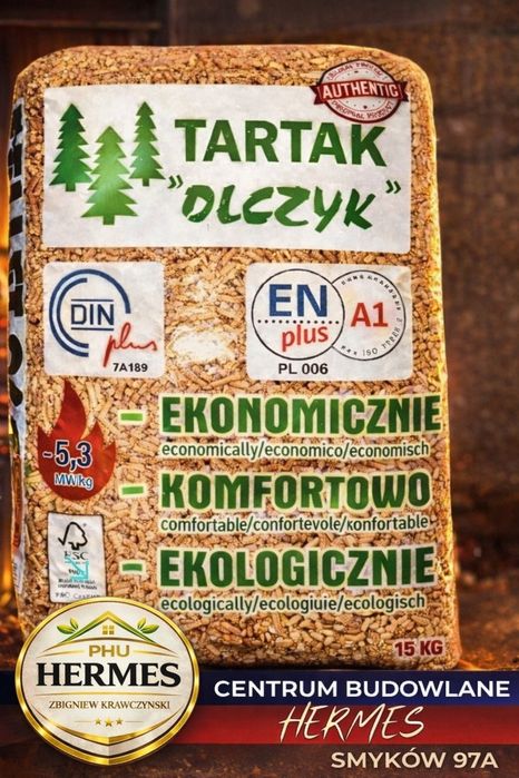 Pellet Pelet Olczyk A1 Certyfikat (Gold Olimp Barlinek) Opoczno Żarnów