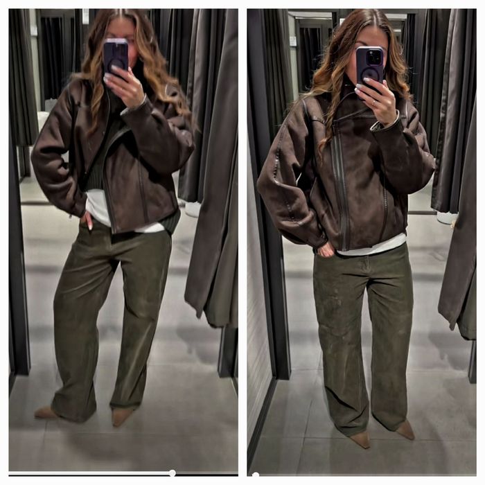 Трендові зелені вельветки Zara