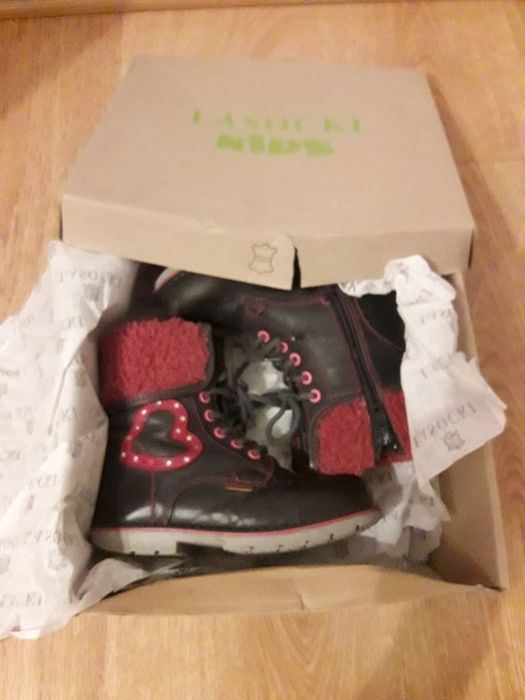 Kozaki Lasocki Kids rozm. 27, skóra