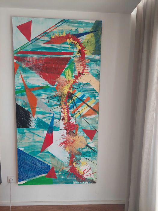 Quadro pintura original tela 100x200 ou 100x200