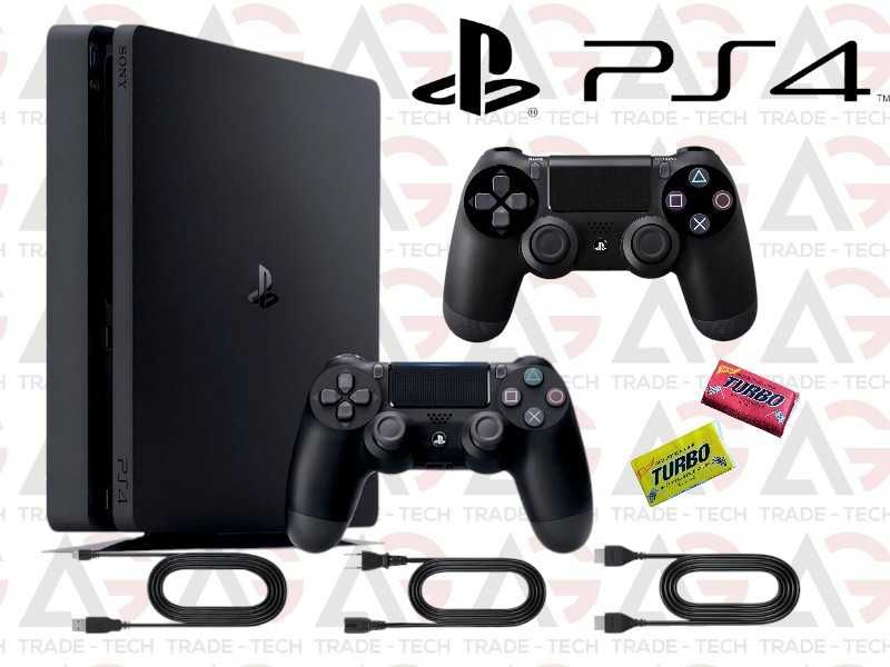 Playstation 4 SLIM 1000 GB 2 Pady Gwarancja Konsola - Komplet Zestaw