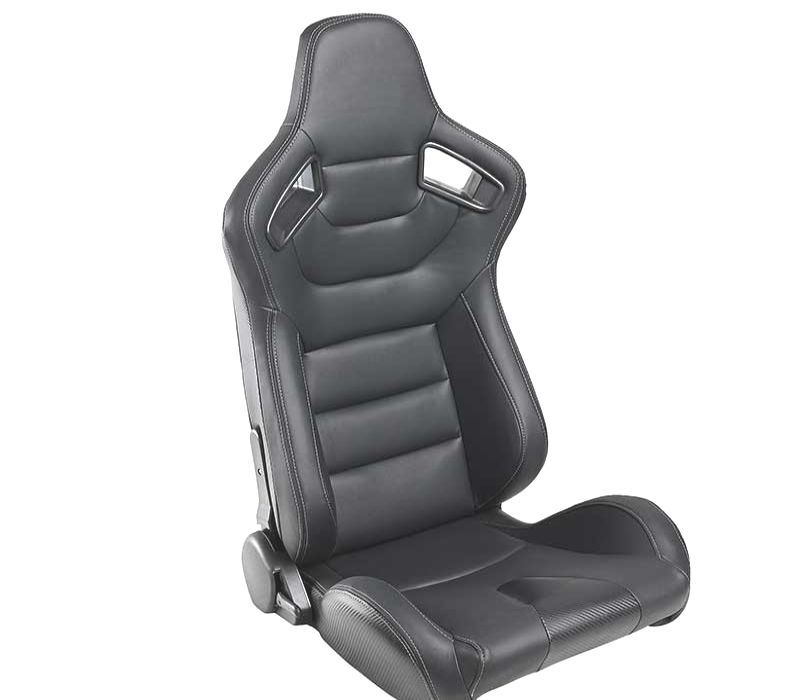 BANCO SEMI BAQUET TIPO RS EM PELE PRETA