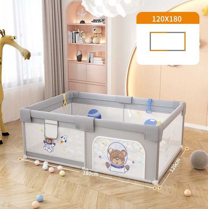 Дитячий ігровий манеж Playpen 180 х 120 см з дверцятами на блискавці