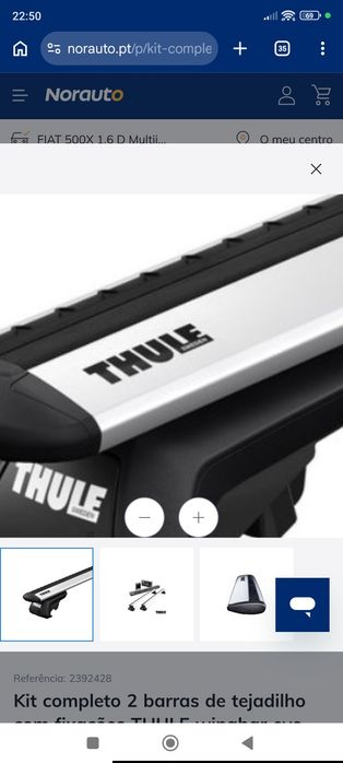 Thule 145007 kit fixação