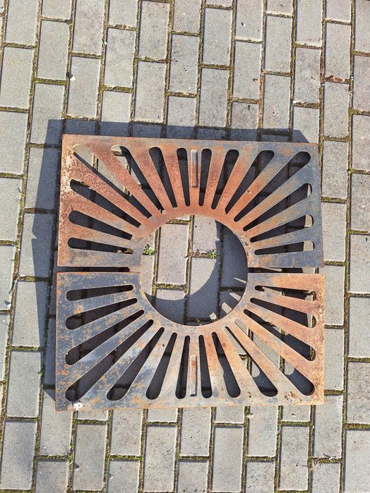 Grelha em ferro fundido para árvore