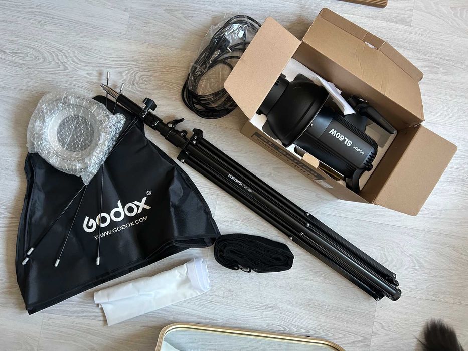 Преміум комплект Godox SL60W + Walimex Pro + Софтбокс (Стан нового, 1 використання!)
