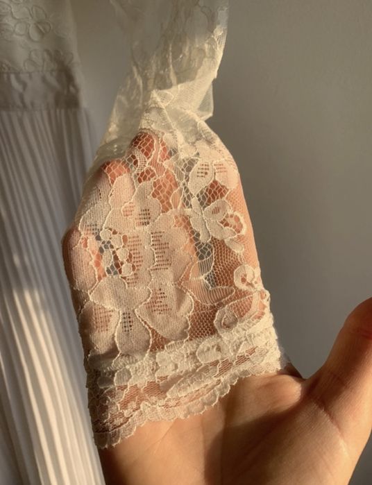 Piękna plisowana suknia ślubna, sukienka na wesele, poprawiny, ślub.