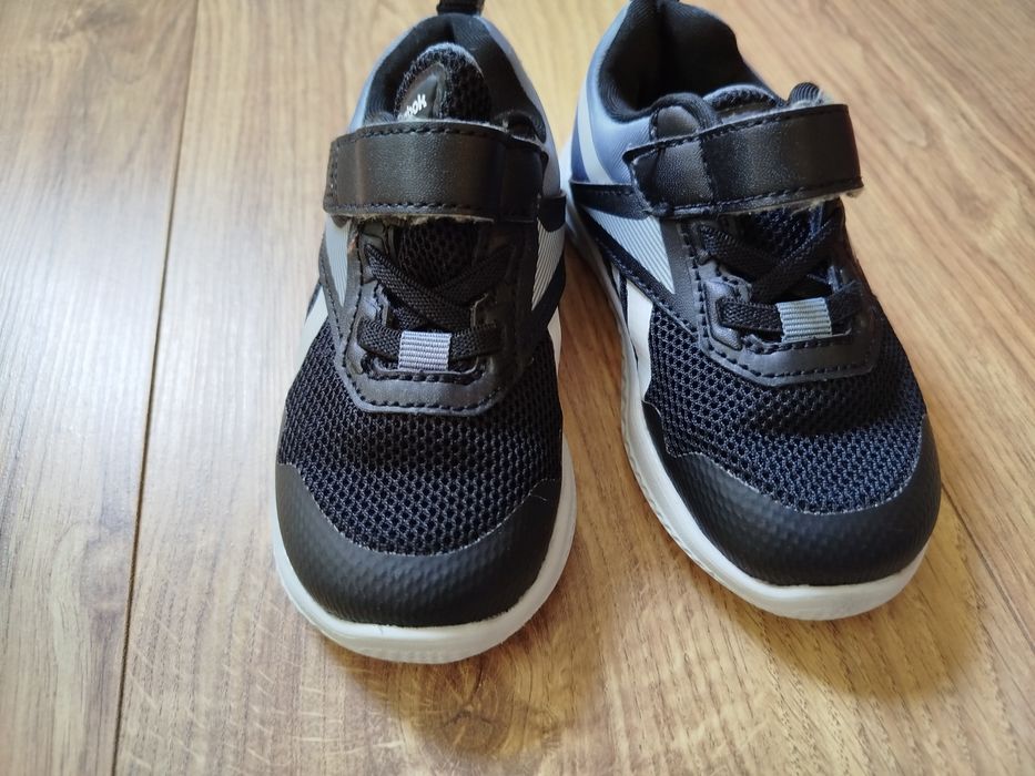 Reebok 22 23 szare czarne wiosenne. Rzep Rush Runner ig0521 Adidasy dl