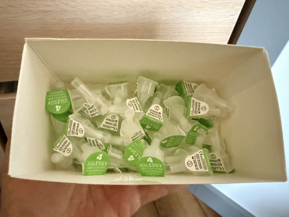 Piny insulinowe + GRATIS igły 4mm