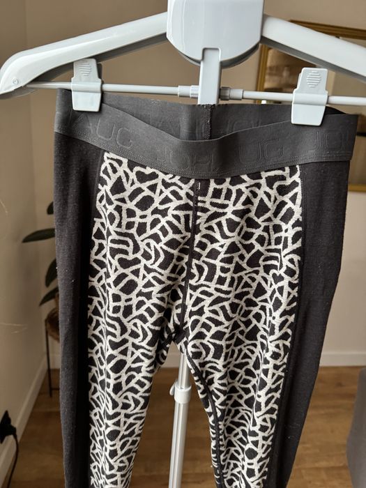 welna 100% getry damskie M czarne termiczne