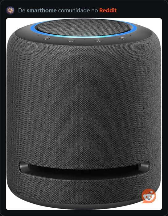 Alto-falante inteligente Amazon Echo Studio com áudio 3D e Alexa preto