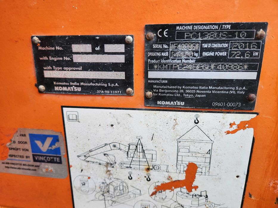 Komatsu PC138US-10  -2016 r  6036 mth