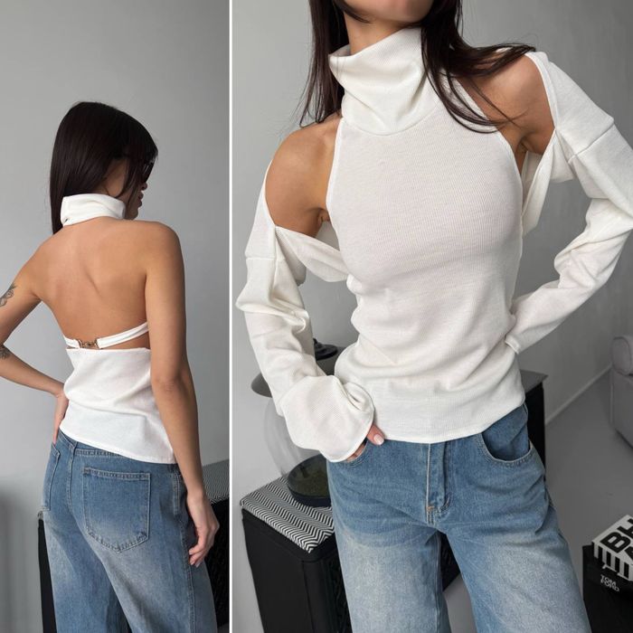 Трендовий ТОП з БОЛЕРО із золотою застібкою