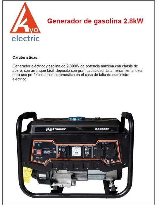 Gerador PORTÁTIL - PROMO GERADORES – apenas enquanto durar o stock!