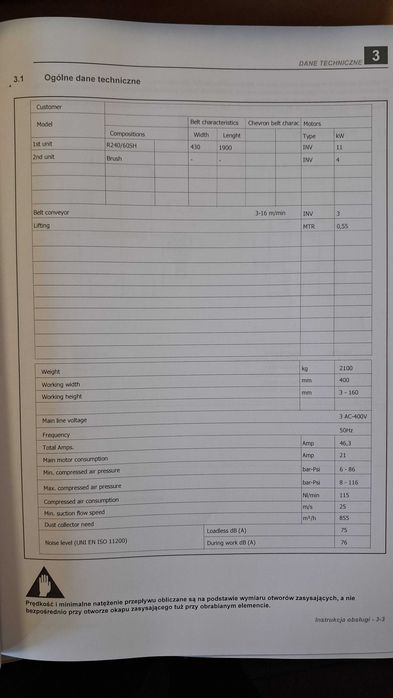 Szlifierka szerokotaśmowa Biesse VIET Opera 5 -2.3 z 2022r.