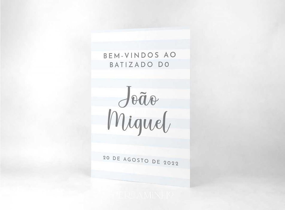 Placa de Boas-Vindas em PVC - Para Batizados, Casamentos e Eventos