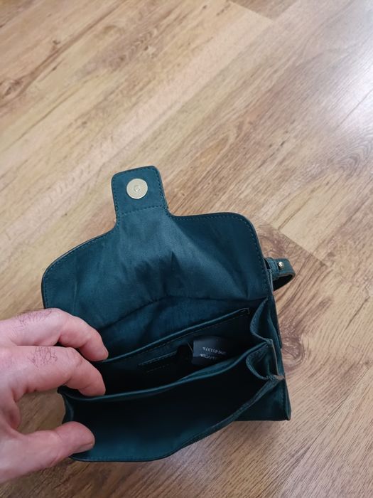 Torebka Massimo Dutti skórzana skóra naturalna licowa torba na ramię