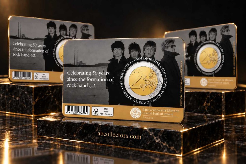 Moedas U2 CoinCard e Proof - Enviamos para todo o país.