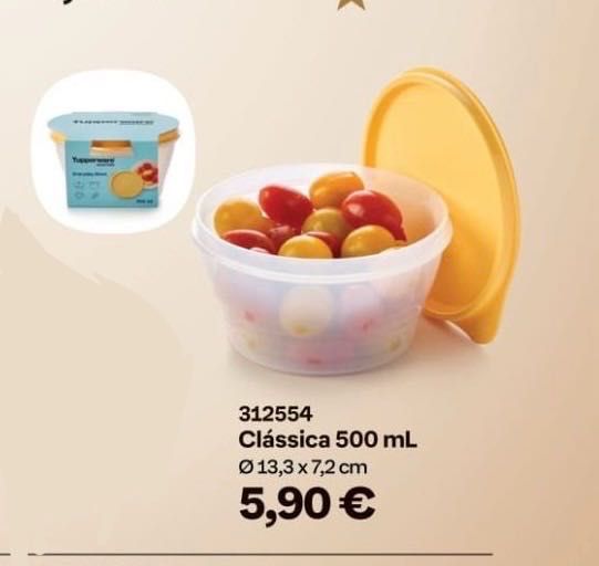 Tupperware caixa Clássica 500 mL