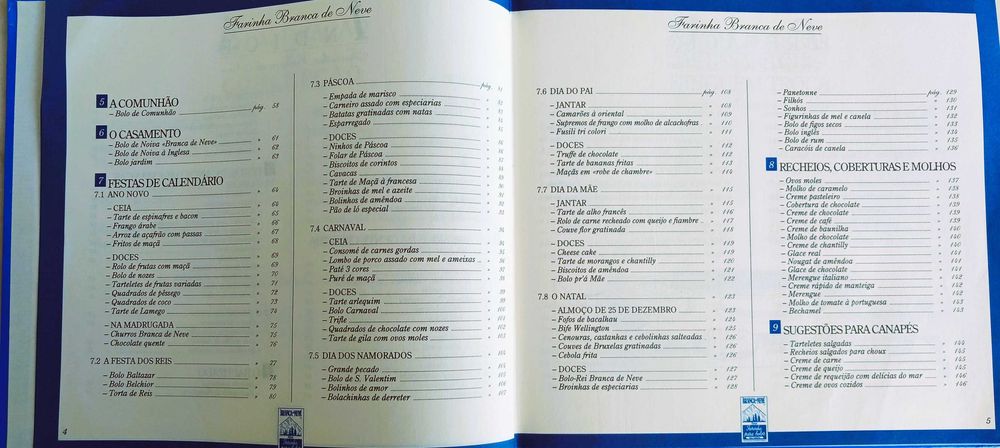 Receitas De Festa - Farinha Branca De Neve, 40 Anos Em Festa