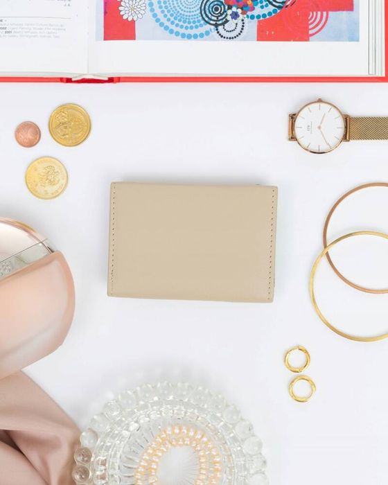 mały portfel damski ze skóry naturalnej - rovicky