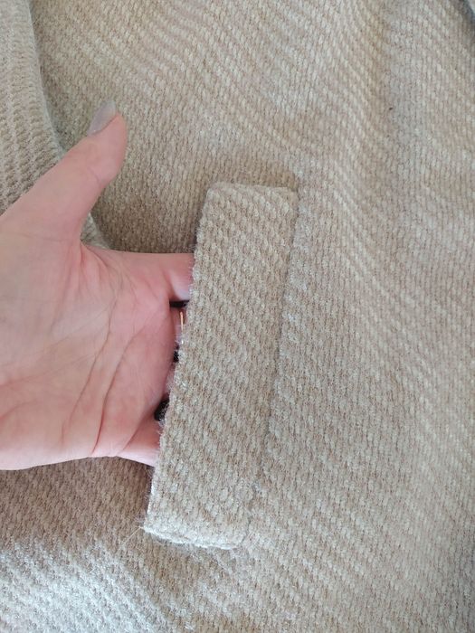 Elegancji długi płaszcz oversize