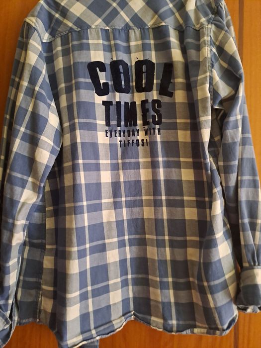 Camisa xadrez 13-14 anos