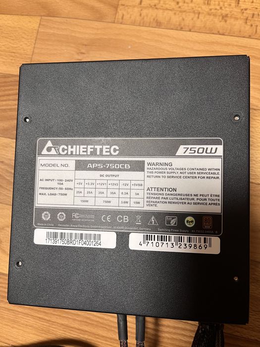 Блок живлення Chieftec 750W (APS-750CB) б/у